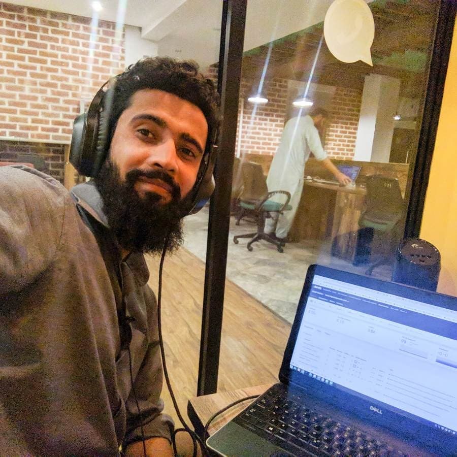 Ahrefs Instagram post showing M. Aamir Mursleen working on SEO data